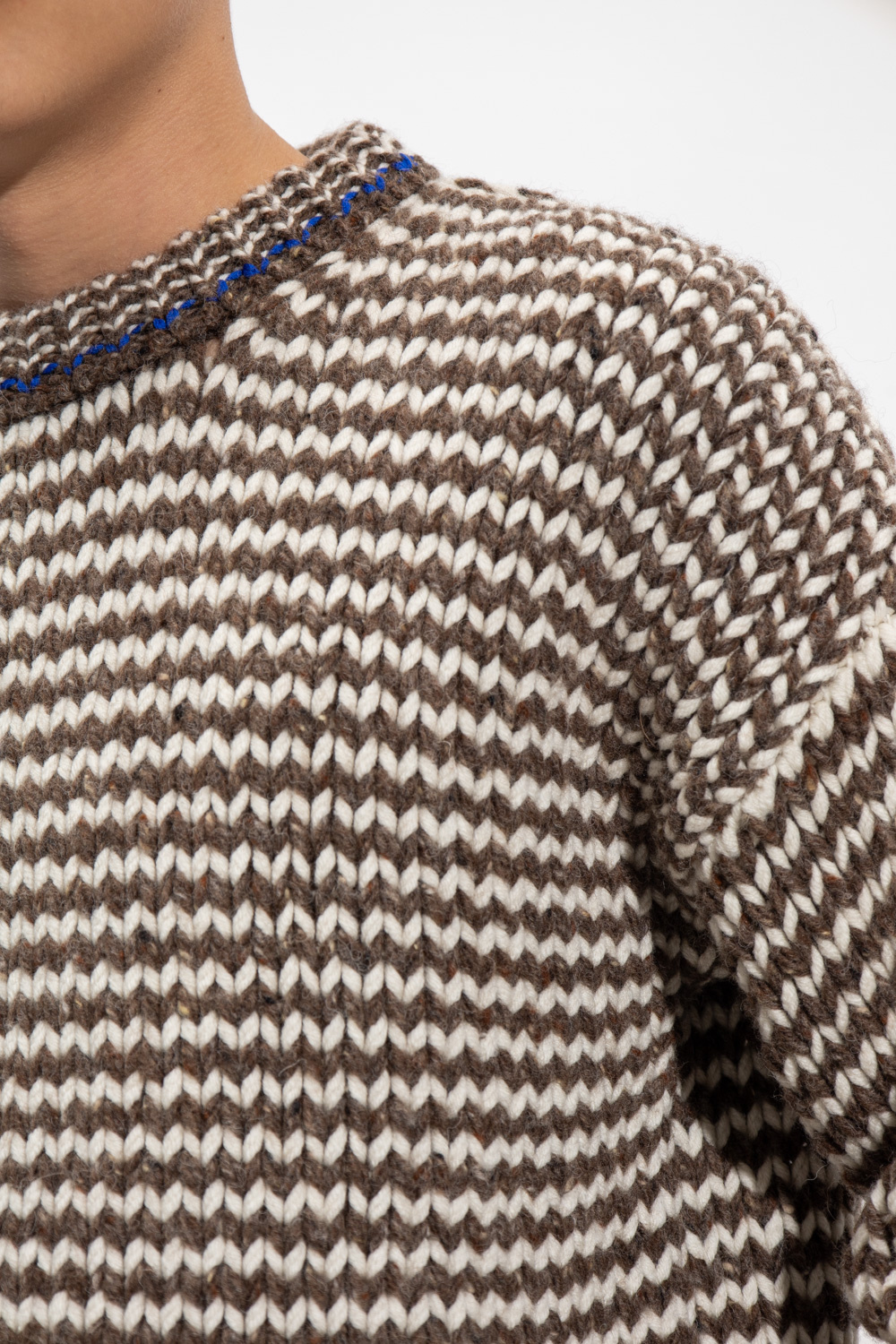 Bottega Veneta Fish Scale Wool High-Neck Sweater - Bergdorf